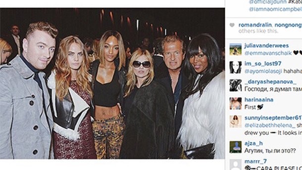 Sam Smith : bien entouré à la Fashion Week!