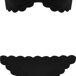 Bikini bandeau à découpes