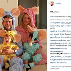 Shakira en famille pour Halloween