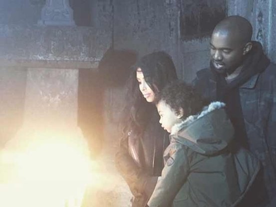 Kanye West, Kim Kardashian et North West