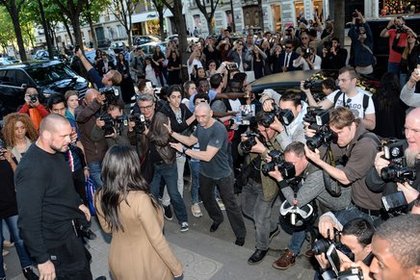 Kanye West et Kim Kardashian @ Paris
