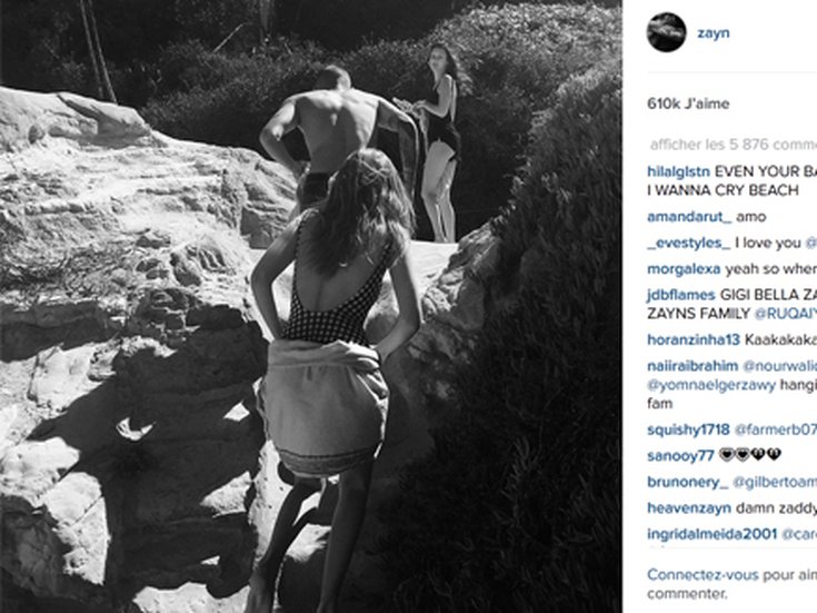 Zayn Malik en famille à la plage 