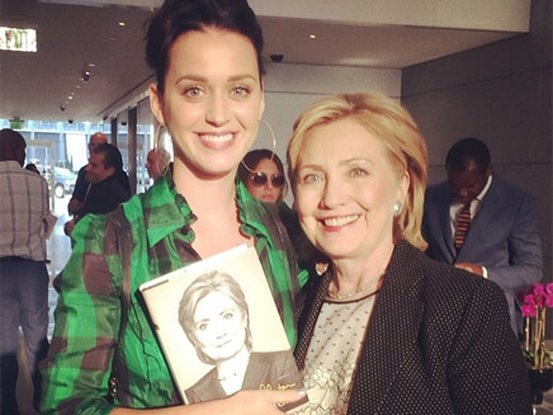 katy perry et Hilary Clinton