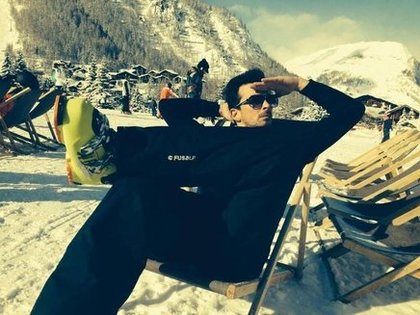 CAUET et l'équipe à Tignes