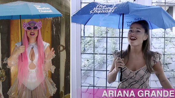 Lady Gaga et Ariana Grande jouent les Miss Météo pour leur duo «Rain on Me»!