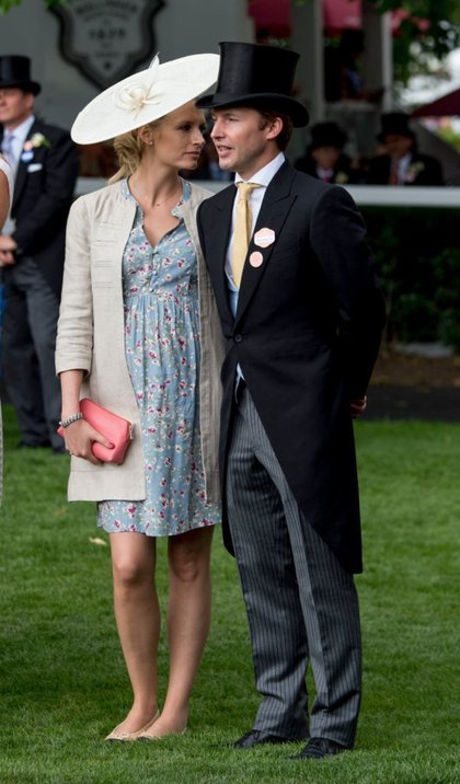 James Blunt et sa femme Alexandra Wellesley pour le  Royal Ascott