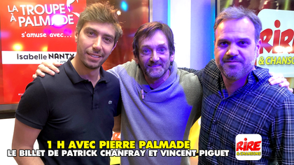 Patrick Chanfray et Vincent Piguet au standard de Rire & Chansons et face à Pierre Palmade - photo - Rire & Chansons