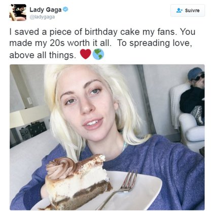 No make-up selfie - Lady Gaga