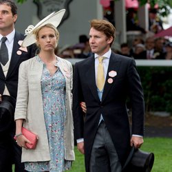 James Blunt et sa femme Alexandra Wellesley pour le  Royal Ascott