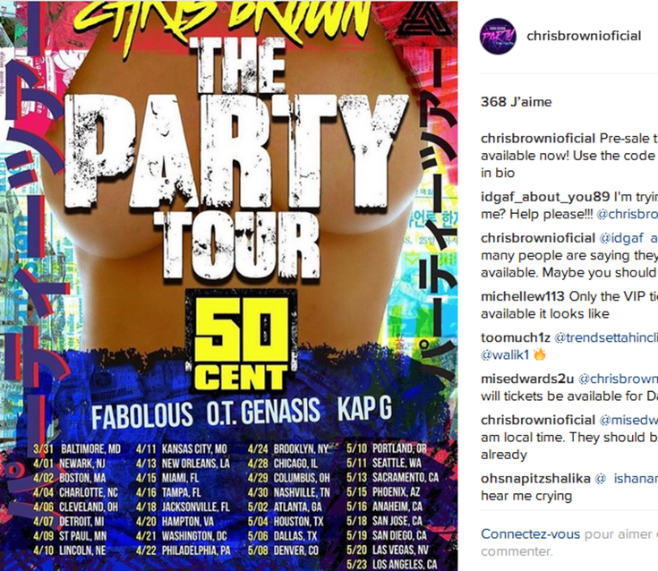 Chris Brown tournée
