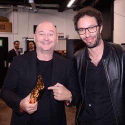 Cauet et Manu Levy - Backstage NRJ Music Awards 2019