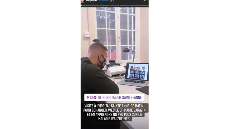Story Instagram de M. Pokora