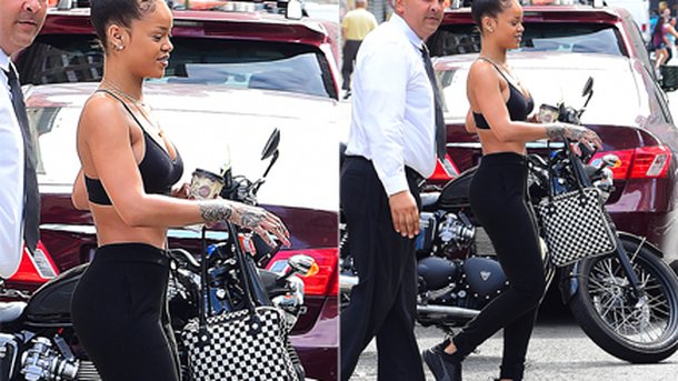 Rihanna : même pour faire du sport, elle reste sexy!
