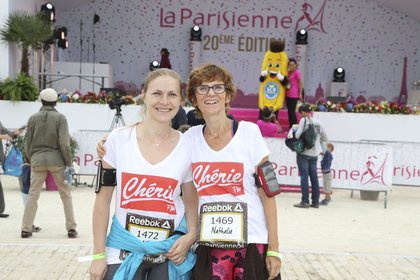 La team Fitnext/Chérie FM lors de la Parisienne