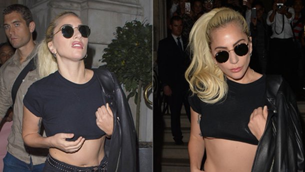 Lady Gaga : mini short et crop top, elle sort le grand jeu à Londres!