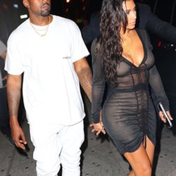 Kim Kardashian et Kanye West après la cérémonie des VMAs 2016