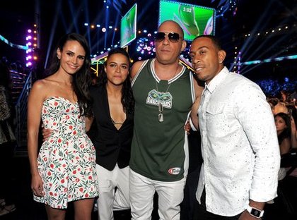 Jordana Brewester, Michelle Rodriguez, Vin Diesel et Ludacris aux Teen Choice Awards