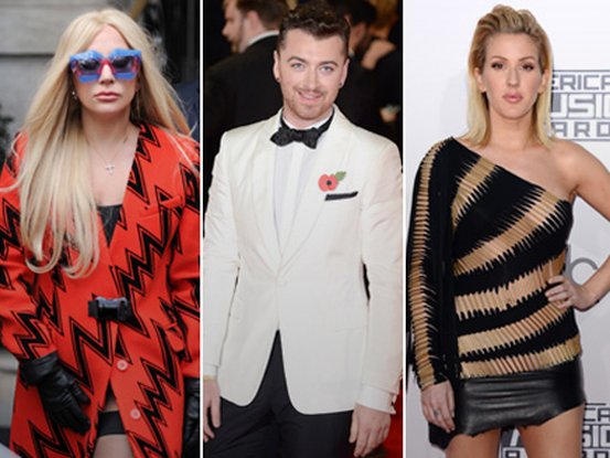 Lady Gaga, Sam Smith et Ellie Goulding