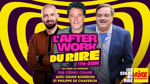 Didier Bourdon et Philippe de Chauveron invités de Cédric Cizaire dans l'Afterwork du Rire - Du 26 au 30 octobre 2026