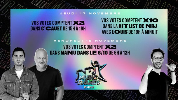 Jeudi et Vendredi Cauet, Louis et Manu multiplient vos votes !