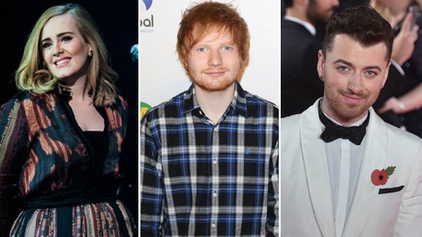 Adele, Ed Sheeran, Sam Smith : en Europe, c’est eux les rois !