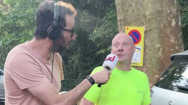 Manu court avec les joggeurs à Strasbourg !