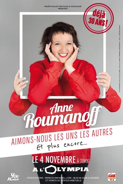 Anne Roumanoff Olympia le 4 novembre 2017