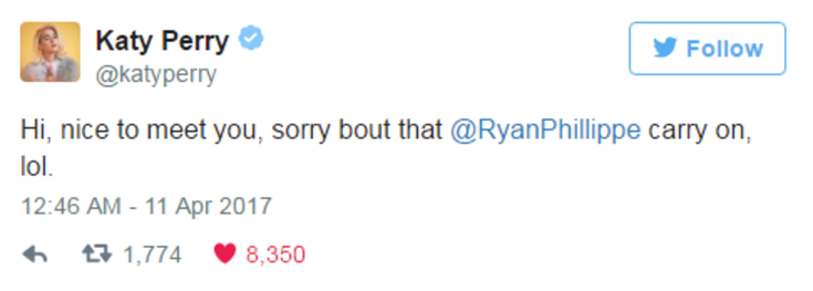 Tweet Katy Perry 