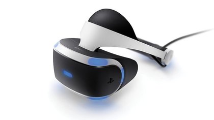 Le casque VR PlayStation VR de Sony, compatible PS4 et PS4 Pro.