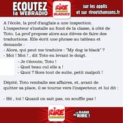 Toto et l'inspection du prof d'anglais - blagues à mourir de rire de Rire & Chansons