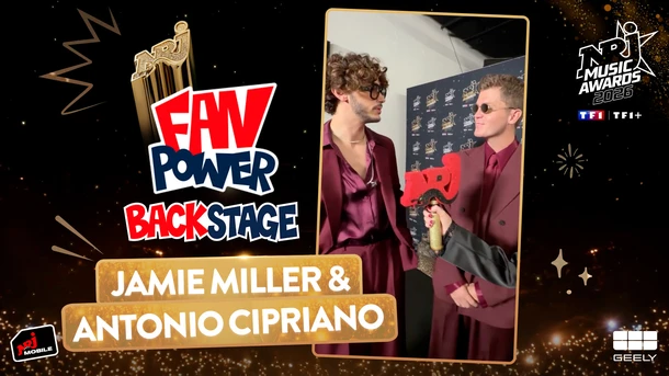 "Une expérience extrêmement spéciale" : Jamie Miller et Antonio Cipriano reconnaissants de performer aux NRJ Music Awards