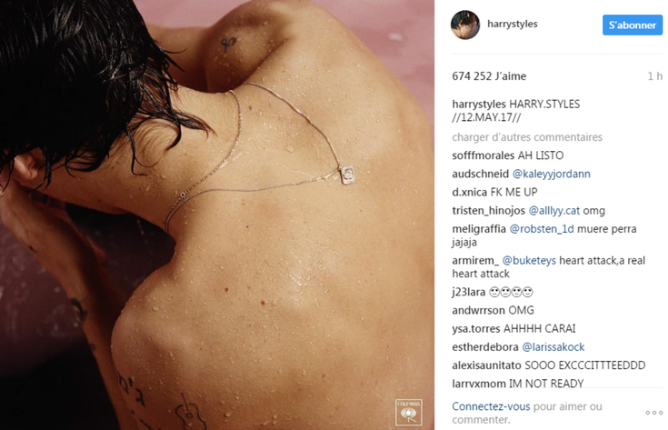 Photo Instagram Harry Styles 