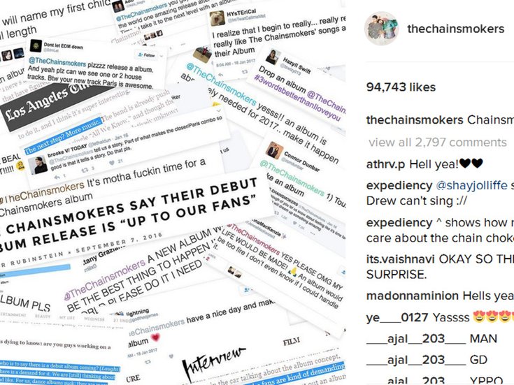 The Chainsmokers annoncent leur album