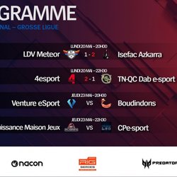 La Grosse Ligue - League Of Legends : Programme des matchs de la semaine