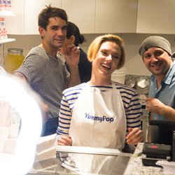 Scarlett Johansson, Romain Dauriac et Will Horowitz 