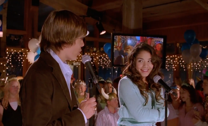 Capture d'écran de "High School Musical"
