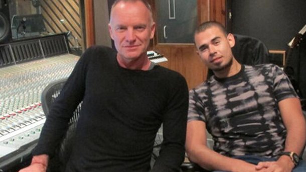 Afrojack en studio avec Sting !