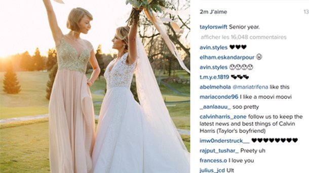 Taylor Swift joue les demoiselles d'honneur pour sa meilleure amie !