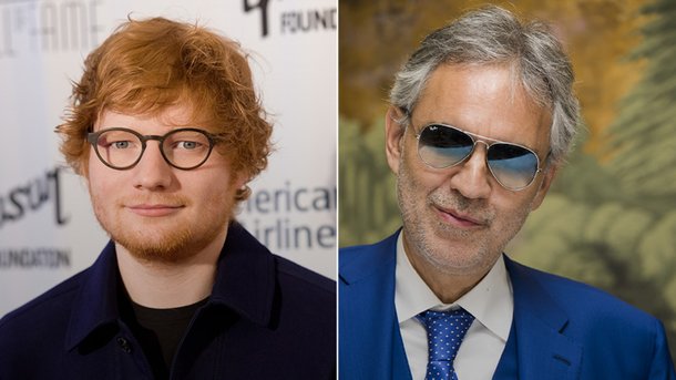 Ed Sheeran : écoutez la version italienne de "Perfect" avec Andrea Bocelli