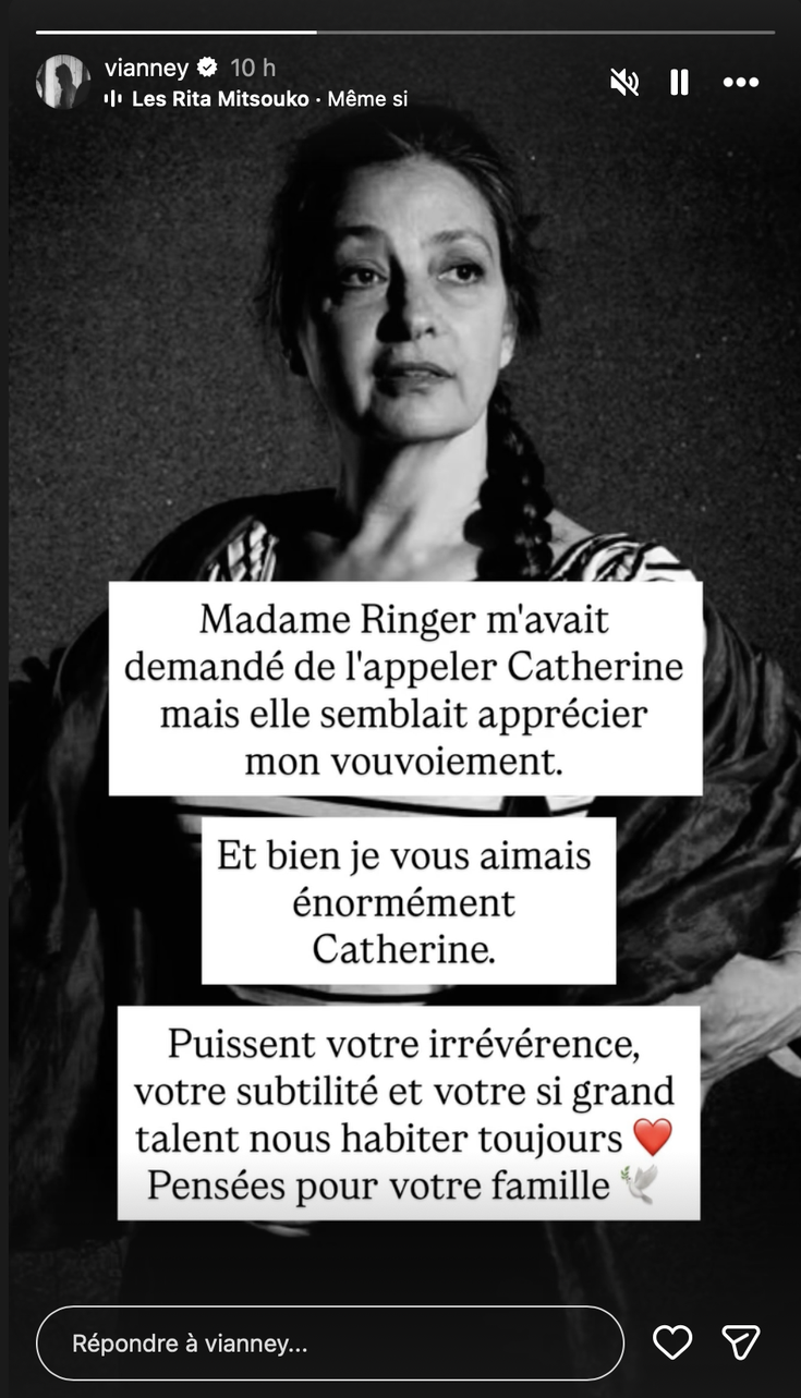 Capture d'écran de la story de Vianney (2026)