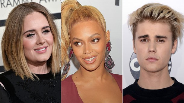 Adele, Beyoncé, Justin Bieber: qui a été le mieux payé en 2016?