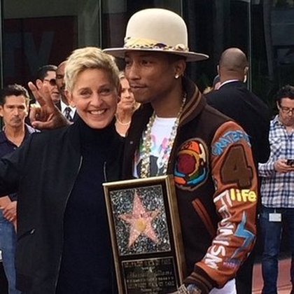 Pharrell et Ellen Degeneres