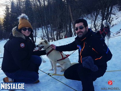 Philippe et Sandy sont partis faire de chien de traineau