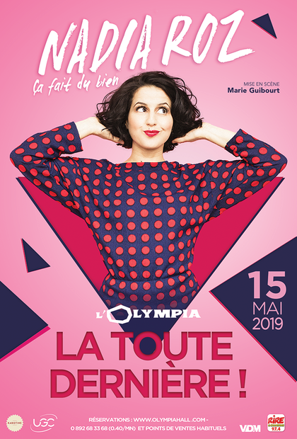 Nadia Roz - Olympia 15-5-2019 la toute derniere avec Rire & Chansons