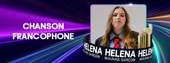 Palmarès 2025 - Helena chanson francophone