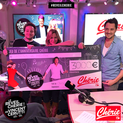 Bravo à Sabrina et Hélène qui remportent 3000 euros chacune