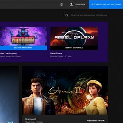 La boutique en ligne Epic Games Store fondée par Epic (Fortnite, Unreal)
