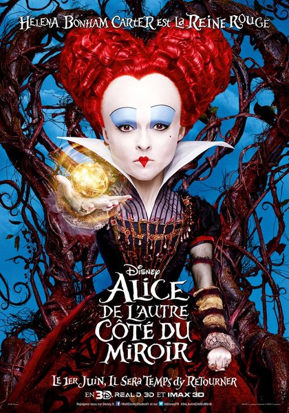 Helena Bonham Carter est la Reine Rouge - Alice de l'autre côté du miroir