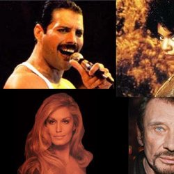 Freddie Mercury Gloria Gaynor Dalida Johnny Hallyday
