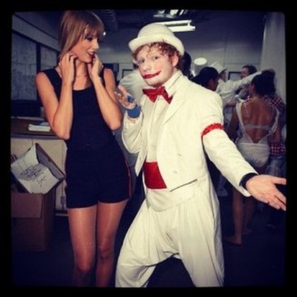 Taylor Swift lors du Red Tour avec Ed Sheeran